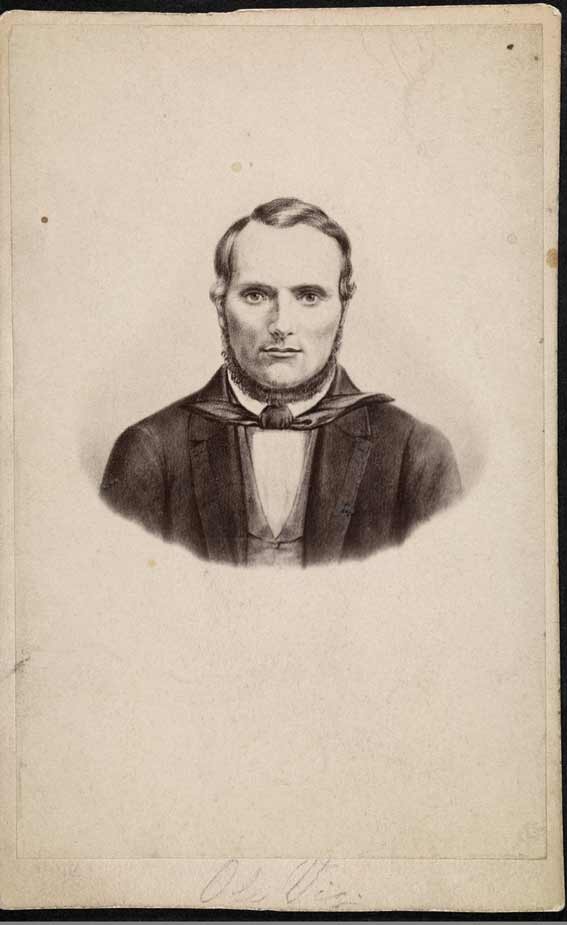 Fotografi av Ole Vig ca 1850 fra Olso Museum